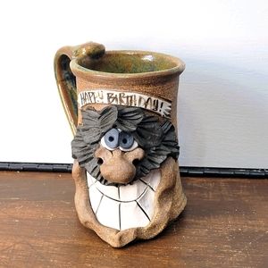 Happy Birthday Funny Face Mug Vintage